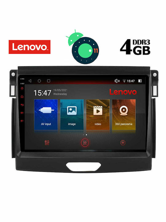 Lenovo Car-Audiosystem für Ford Ranger 2015-2018 (Bluetooth/USB/AUX/WiFi/GPS/Apple-Carplay) mit Touchscreen 9" DIQ_SSX_9172