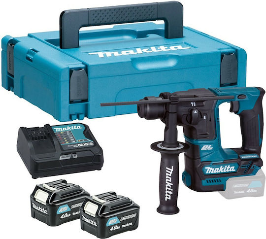 Makita HR166DSMJ Κρουστικό Σκαπτικό Πιστολέτο Μπαταρίας Brushless 12V 2x4Ah με Υποδοχή SDS Plus HR166DSMJ