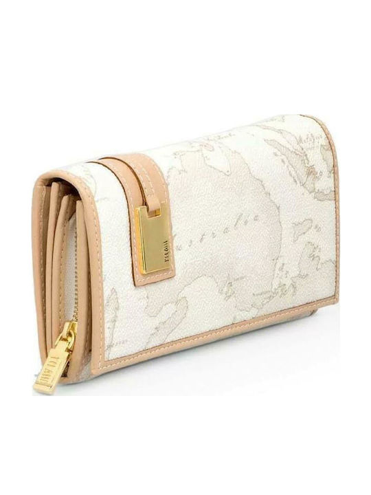 Large Leather Women's Wallet Classic White
