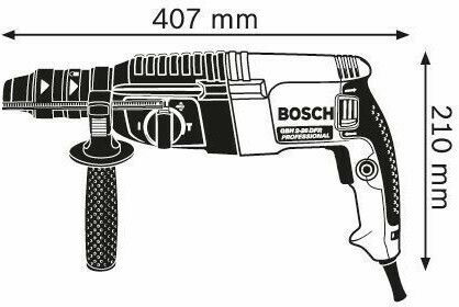 Bosch GBH 2-26 F Professional Impact Demolition Hammer Electric 830W with Chuck SDS Plus / Quick