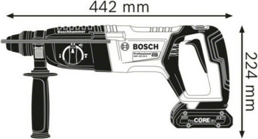 Bosch GBH 18V-26 D Professional Κρουστικό Σκαπτικό Πιστολέτο Μπαταρίας Brushless 18V Solo με Υποδοχή SDS Plus 0611916000