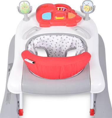 Cangaroo Ramble Baby Walker with Music for 6+ Months Red