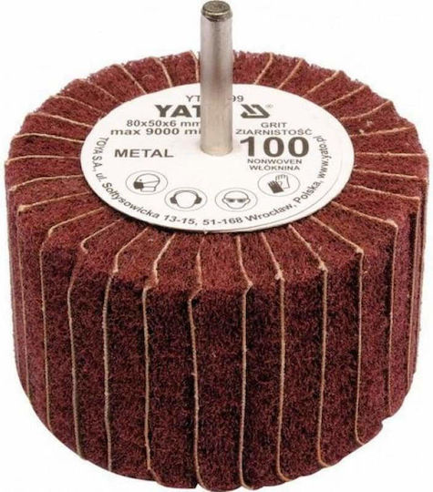 Yato Felt with Shaft Ø80 Sanding Cylinder K80 50x80mm