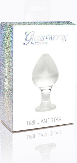 ToyJoy Brilliant Star Anal Plug Transparent 9cm