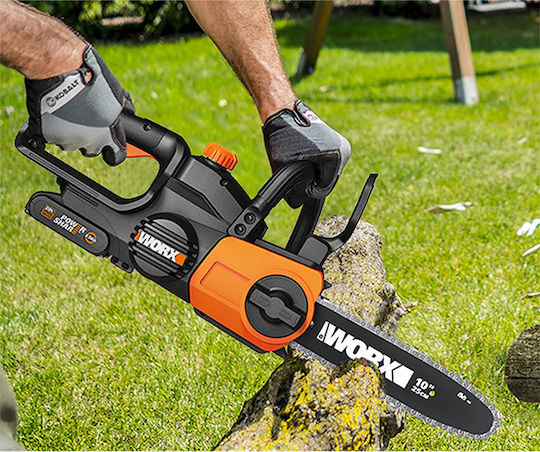 Worx WG322E Pruning Battery Chainsaw 1x2Ah 20V 2.8kg with Blade 25cm