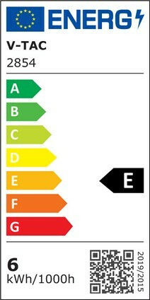 V-TAC LED Bulb 6W 78mm for Socket E14 and Shape P45 Warm White 800lm