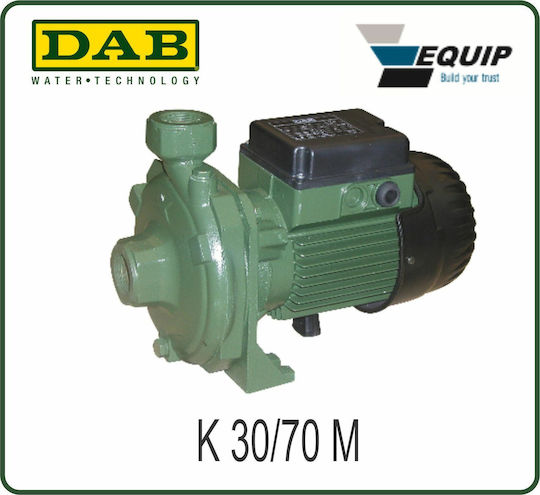 DAB K 30/70 M Pompa de apă de suprafață electrică Centrifugal 1hp Cu o singură fază
