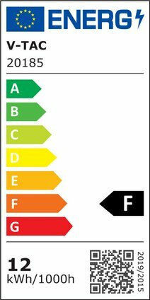 V-TAC LED Bulb 12W 120mm for Socket E27 and Shape A60 Cool White 1055lm Dimmable