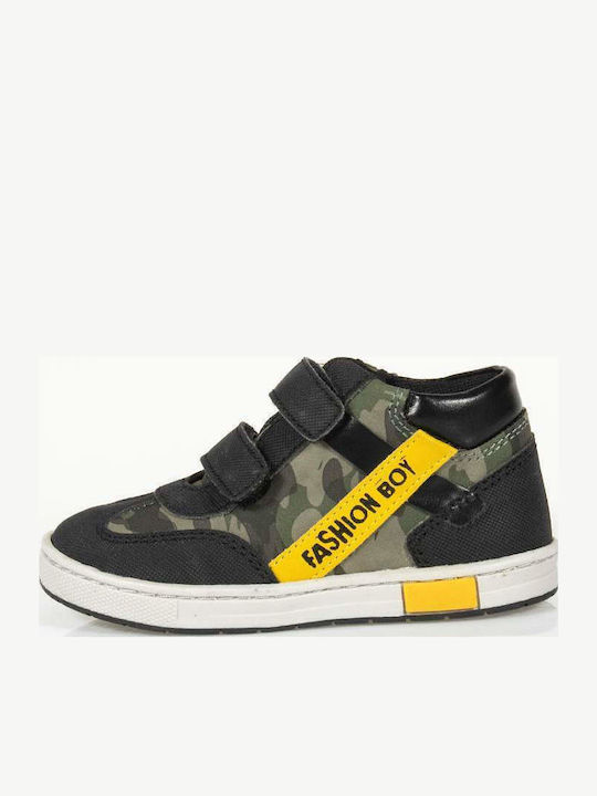 Kids Sneakers High with Scratch Black