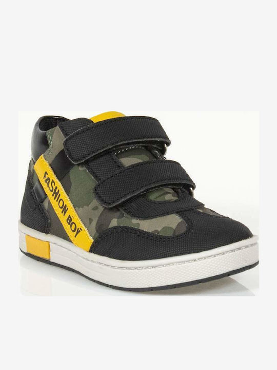 Kids Sneakers High with Scratch Black