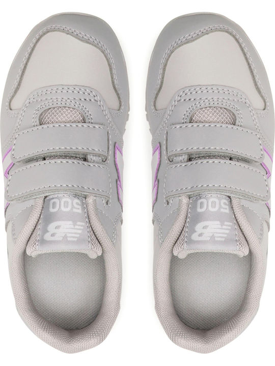 574 Classic 500 Kinder Sneaker Anatomisch mit Bügel- und Schleifenverschluss Grau