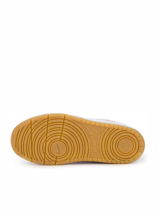 Court Borough 2 Încălțăminte sport Joasa pentru copii cu scai Alb / Summit White / Sail / Orange