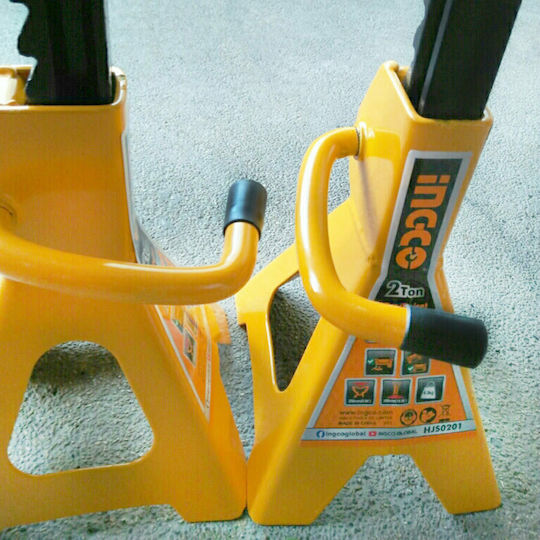 Ingco Set Car Support Stands for Vehicles with Lifting Capacity up to 2 Tons