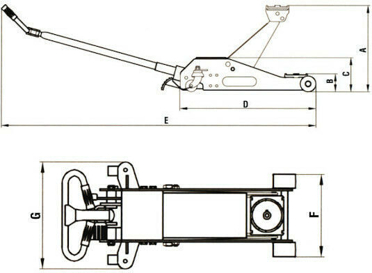 Express EJS-6 Set Car Support Stands with Lifting Capacity up to 6 Tons