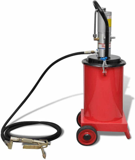 vidaXL Air Pressure Sprayer Wheeled Grease Gun 12lt 9bar 4m 12lt trolley with air pump