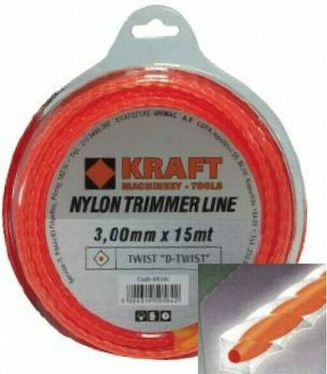 Kraft D-Twist Square Twist Brush Cutter Trimmer Line 3mm 56m 69344