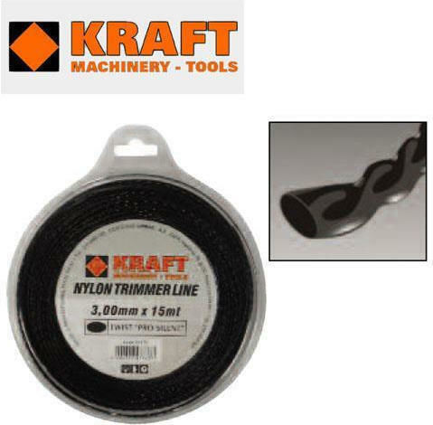 Kraft Pro Silent Oval Twist Brush Cutter Trimmer Line 3.5mm 41m 69378