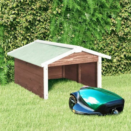 vidaXL Mähwerkschuppen für Roboter-Rasenmäher aus Fichtenholz 72x87x50cm 170880