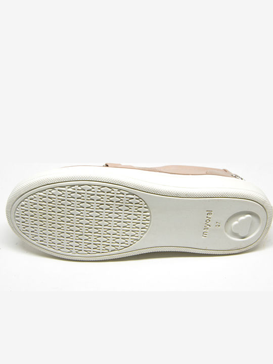 Girls PU Leather Slip-On Moccasins Pink
