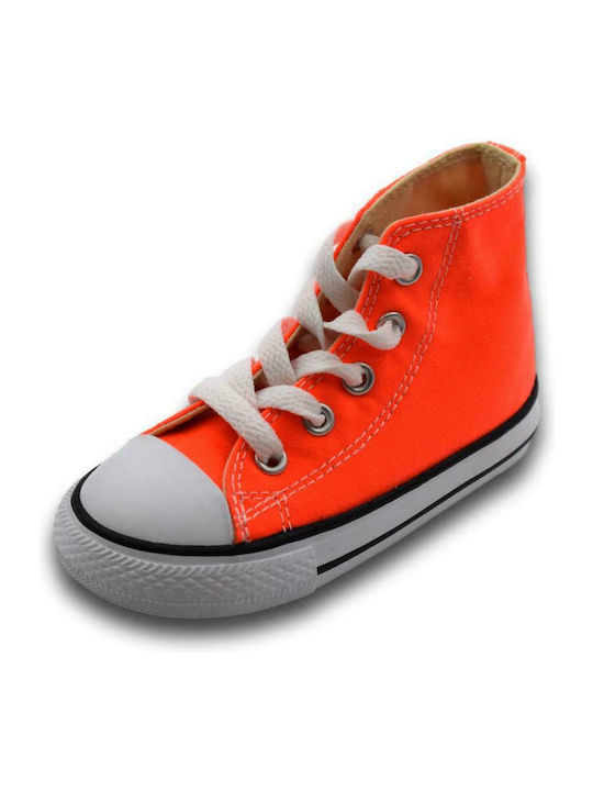 Chuck Taylor All Star All Star Παιδικά Sneakers High Πορτοκαλί