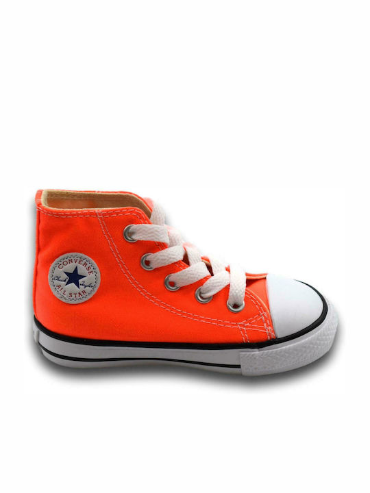 Chuck Taylor All Star All Star Παιδικά Sneakers High Πορτοκαλί