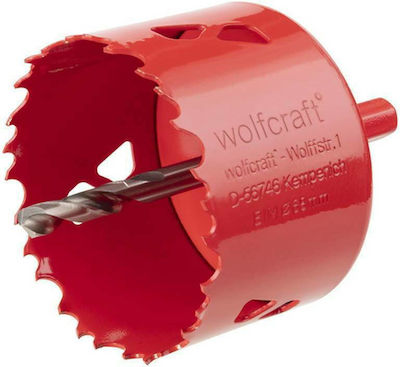 Wolfcraft Ferăstrău de găurit BiM HSS Tăiere uscată cu diametru 22mm pentru Lemn, Metal și Plastic