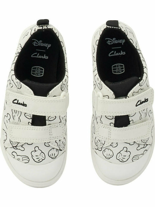 City Glove Kinder Sneakers Anatomisch mit Klettverschluss Weiß