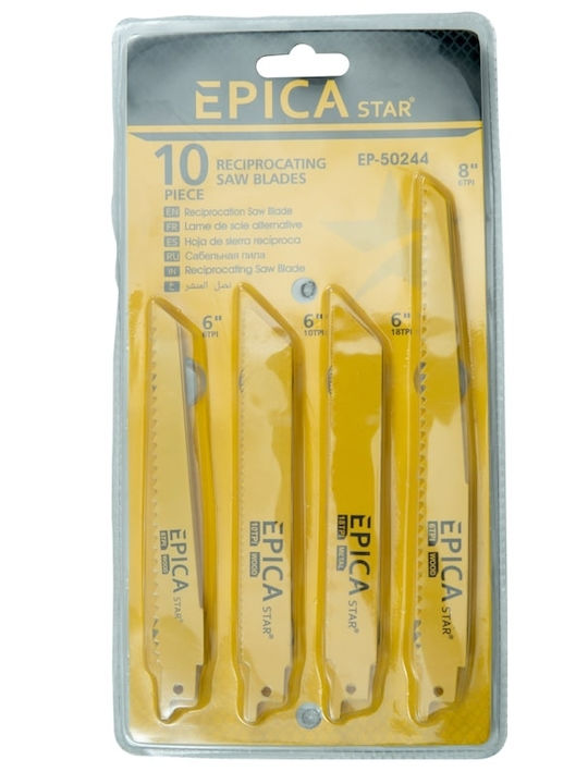 Epica Star EP-50244 Λάμες για Μέταλλο και Ξύλο 10τμχ