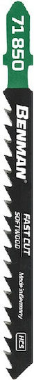 Benman T144D Jig Saw Blade for Wood 100mm 5pcs 71850
