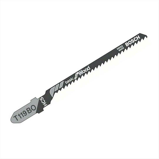Bosch T119BO Λάμες Basic for Wood για Ξύλο 83mm 5τμχ