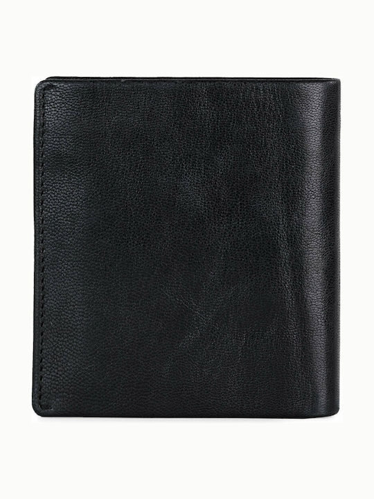 Leather Men's Wallet Classic with RFID Black