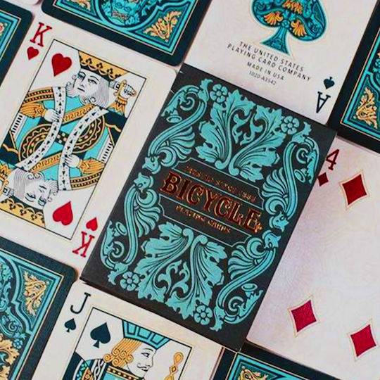 Bicycle Sea King Playing Cards Laminated for Poker Blue