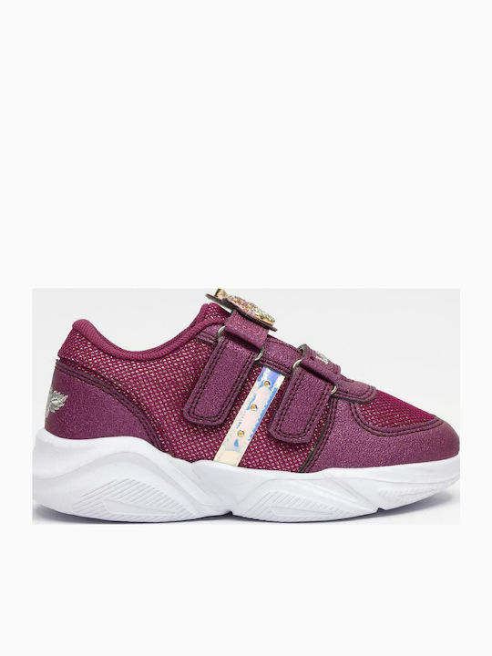 Unicorno Kinder Sneakers mit Klettverschluss & Lichtern Fuchsie