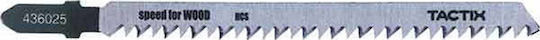 Tactix Jig Saw Blade for Wood 132mm with Thick Tooth 5pcs 436025