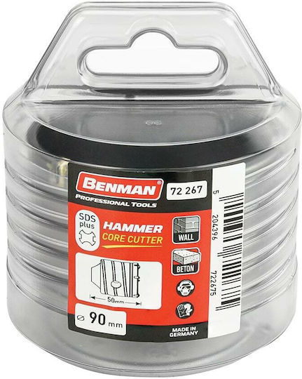 Benman Ποτηροκορώνα SDS με Διάμετρο 65mm για Μπετό και Τούβλο