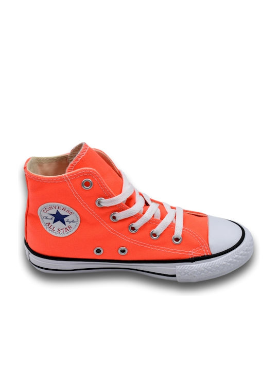 Chuck Taylor All Star All Star Παιδικά Sneakers High Πορτοκαλί