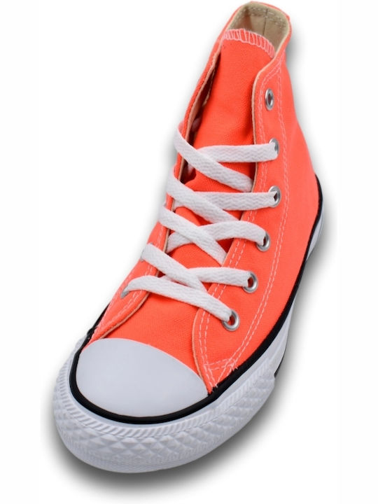 Chuck Taylor All Star All Star Παιδικά Sneakers High Πορτοκαλί