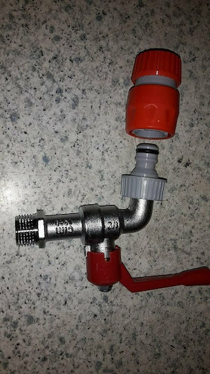 Siroflex 4450 Quick Connector Water Pipe for Hose 1/2" with Female Thread Orange