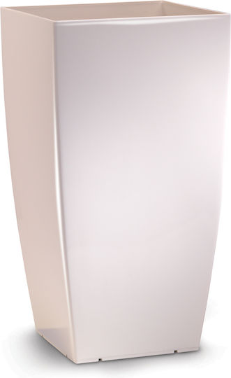 Übertopf Kunststoff Weiß 31x31x56.5εκ.