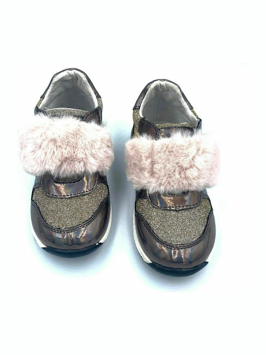 Sneakers E69S115 Παιδικά Sneakers με Σκρατς Χρυσά