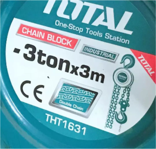 Total Chain Hoist for Weight Load up to 3t Blue