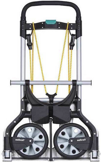 Wolfcraft Transport-Wagen TS850 Folding for Load Weight up to 100kg in Schwarz Color