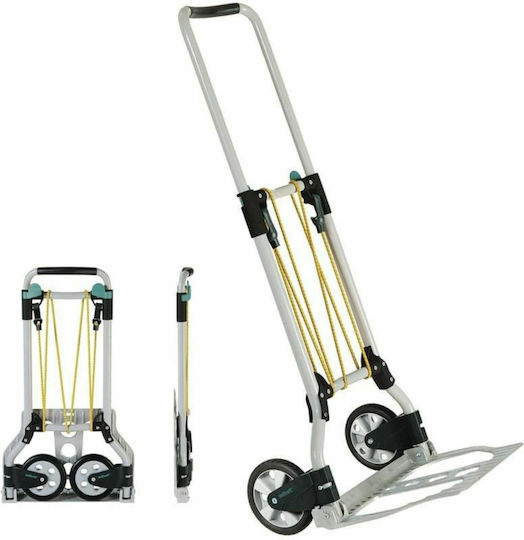 Wolfcraft Transport-Wagen TS 600 Folding for Load Weight up to 70kg in Schwarz Color