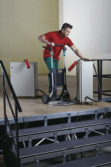 Wolfcraft Transport-Wagen TS 1500 Folding for Load Weight up to 200kg in Silber Color