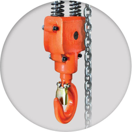 Plus Kettenzug 9m for Load Weight up to 3t in Orange Color