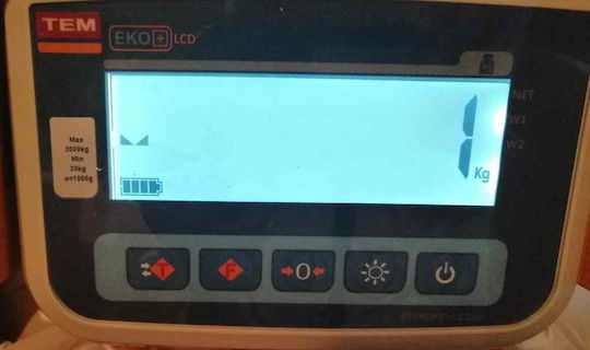 TEM Palettenwagen LCD TE2 for Load Weight up to 3t in Gelb Color