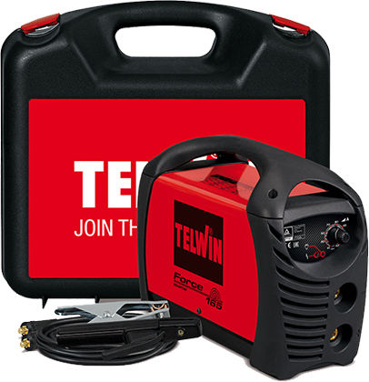 Telwin Force 165 Welding Machine Inverter MMA with Maximum Welding Current 150A and Duty Cycle 7%