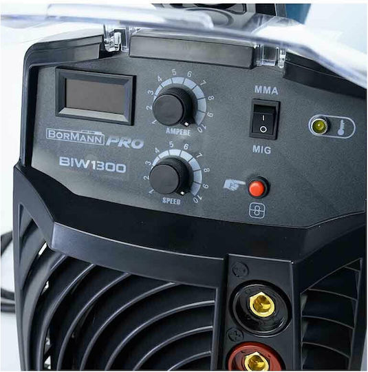Bormann Pro BIW1300 Ηλεκτροκόλληση Inverter MIG / MMA με Μέγιστο Ρεύμα Συγκόλλησης 160A και Κύκλο Εργασίας 45%
