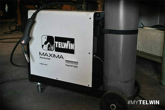 Telwin Maxima 270 Schweißmaschine Wechselrichter MAG / MIG / WIG / MMA mit maximalem Schweißstrom 250A und Einschaltdauer 20%