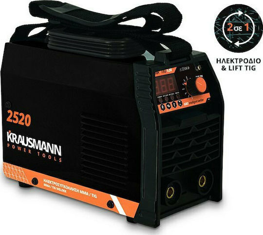 Krausmann 2520 Welding Machine TIG / MMA with Maximum Welding Current 120A and Duty Cycle 40%